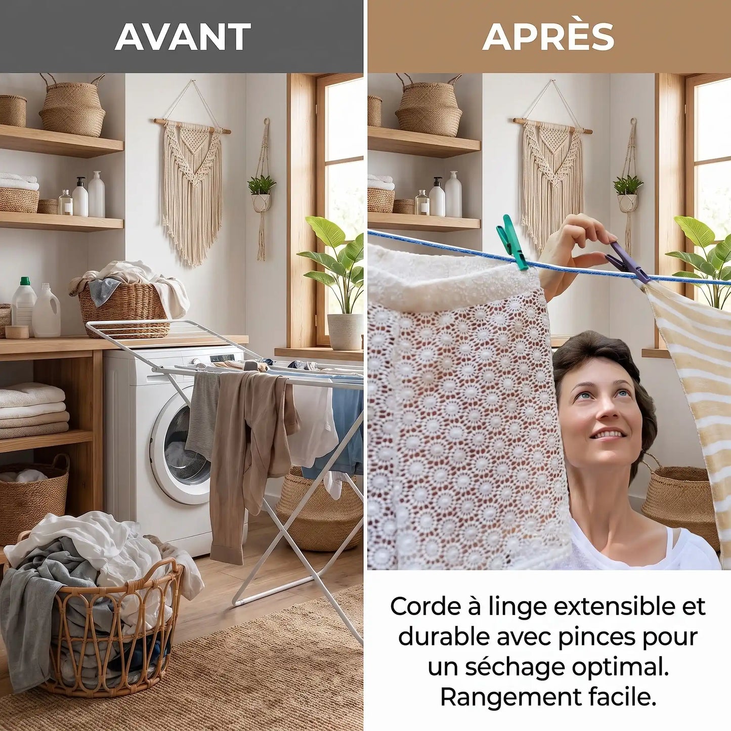 Corde à linge | Résistante et Pratique