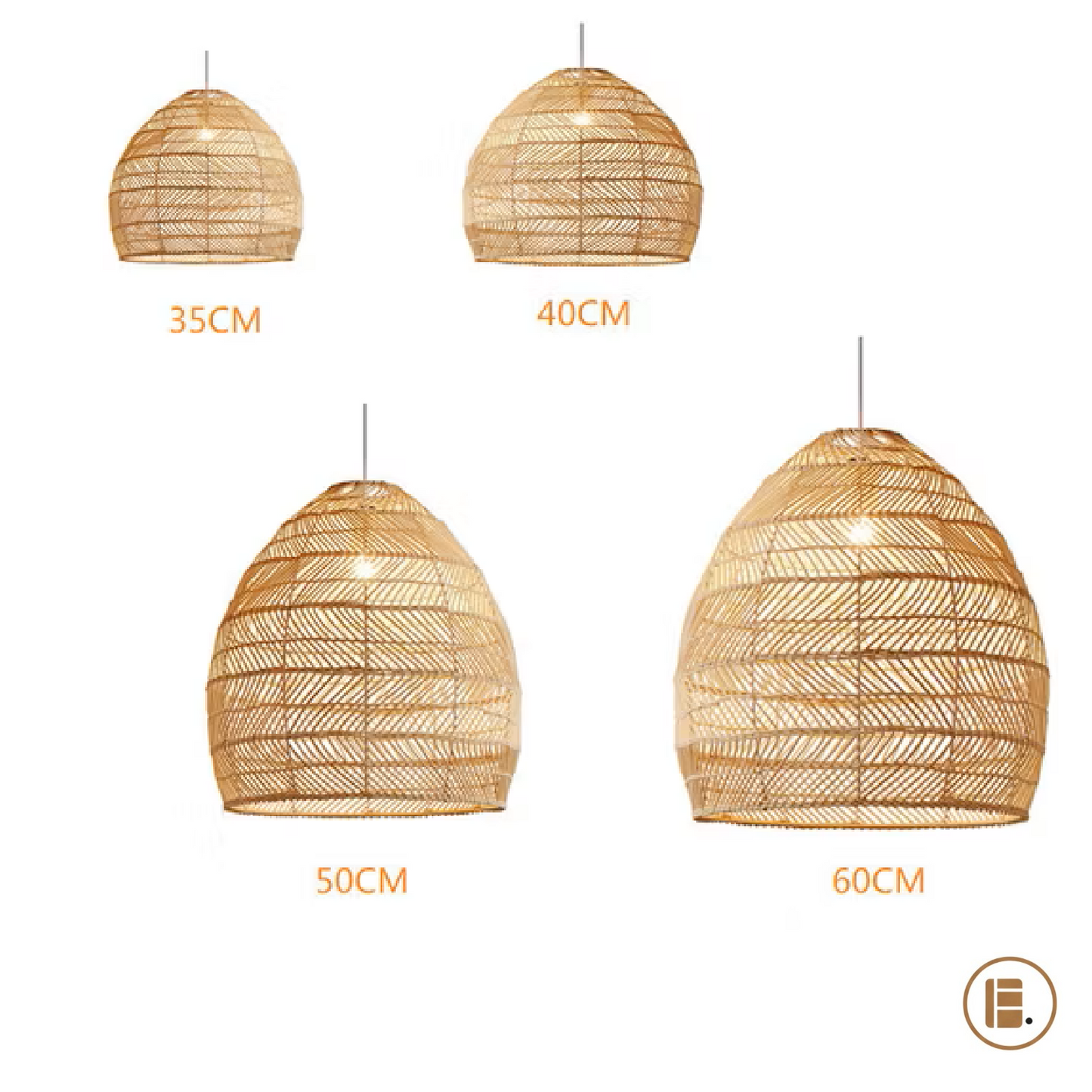 Suspension luminaire | Rotin Artisanal