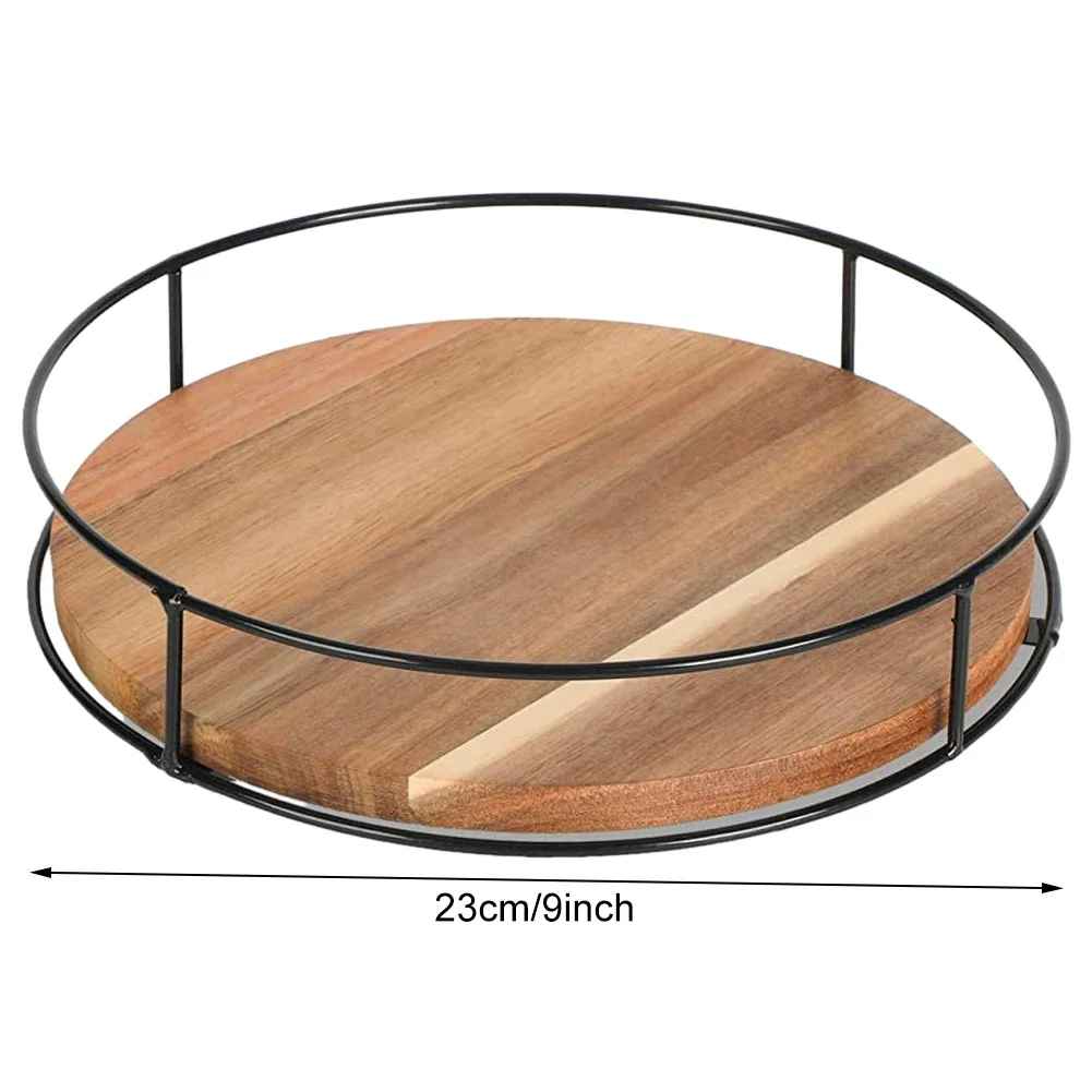 Plateau Tournant | Bois Métal Rotation 360° - Minimaliste Lab