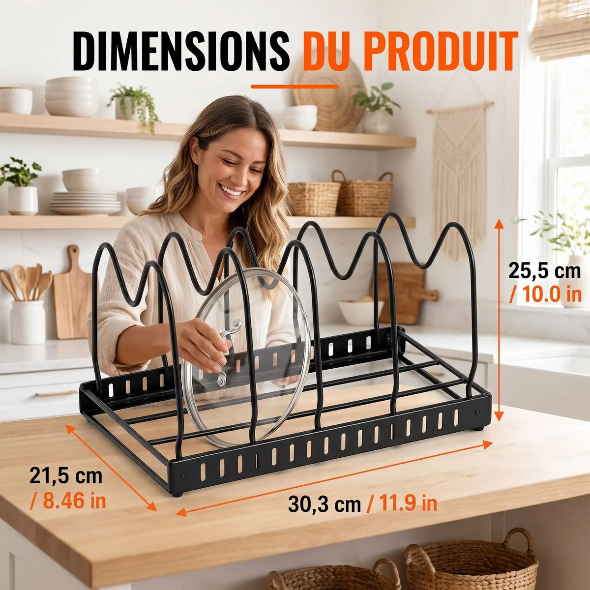Range couvercle | Réglable 5 Compartiments - Minimaliste Lab