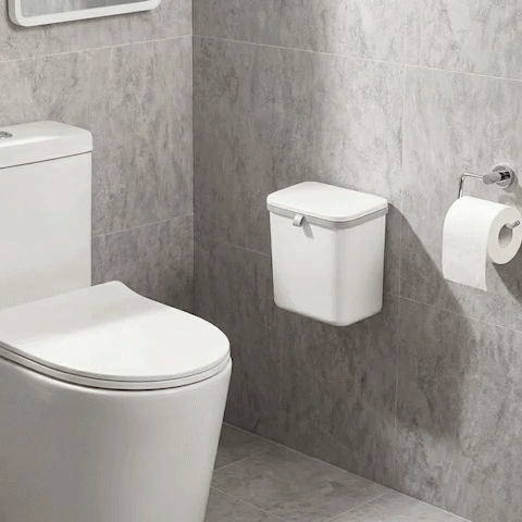 poubelle murale design gain de place animation MinimalisteLab