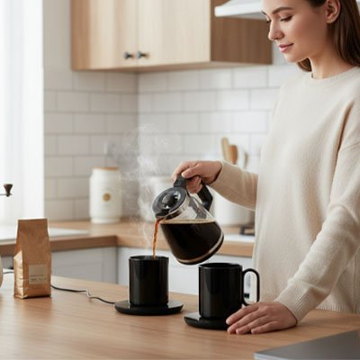 Chauffe tasse USB | Bureau Confort Maintien Chaud - Minimaliste Lab