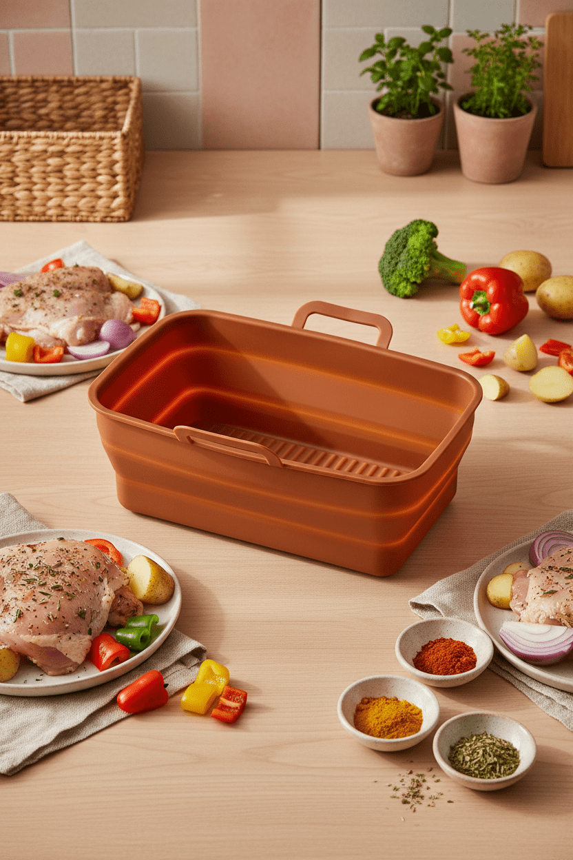 Moule Silicone Air Fryer | Pliable Anti-adhésif - Minimaliste Lab