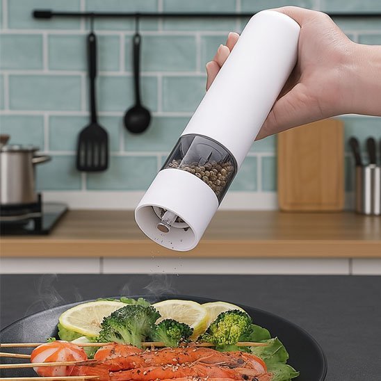 Moulin à poivre électrique | Rechargeable LED - Minimaliste Lab