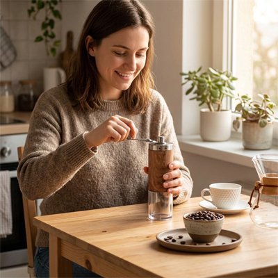Moulin à café | Arômes Intenses Bois Céramique - Minimaliste Lab