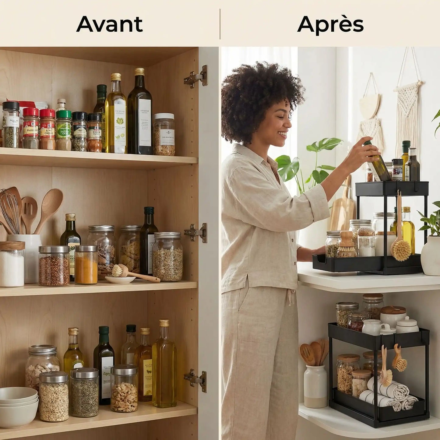 detail organisateur placard cuisine design drainage et finition