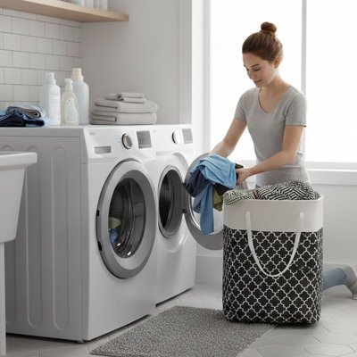 Panier linge pliable