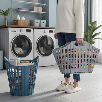 Panier linge pliable