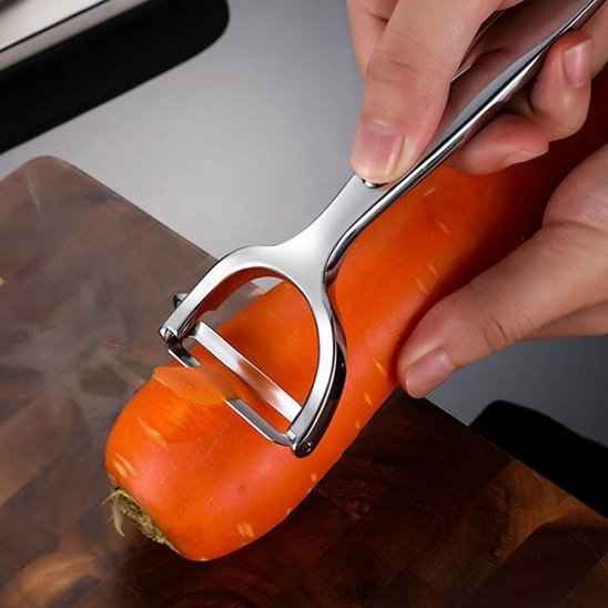 Éplucheur à légumes | Inox Ergonomique - Minimaliste Lab
