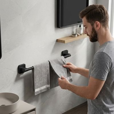 Porte serviette mural