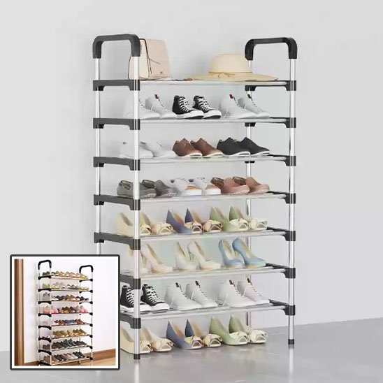 rangement chaussures pratique gain de place entrée MinimalisteLab
