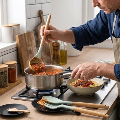 Repose cuillère | Élégant Tous Ustensiles Cuisine - Minimaliste Lab