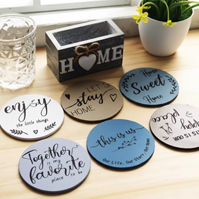 Sous verres | Absorbants Design Protection Table - Minimaliste Lab