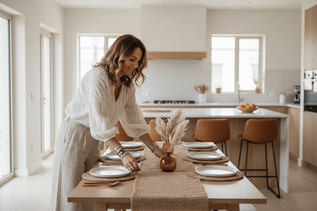 Chemin de table ou nappe : comment bien les associer - Minimaliste Lab