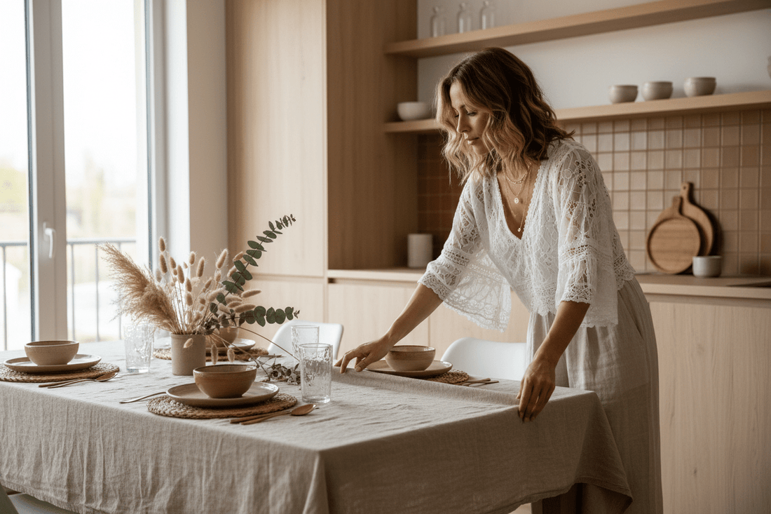 Nappe qui tache ou qui froisse : comment bien la choisir et l'entretenir - Minimaliste Lab