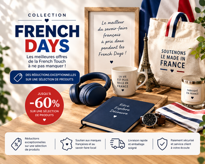 Bannière collection French Days — décoration chic minimaliste bohème