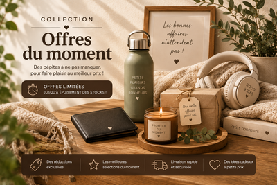 Bannière collection Offres du moment — décoration minimaliste bohème en céramique et bois clair