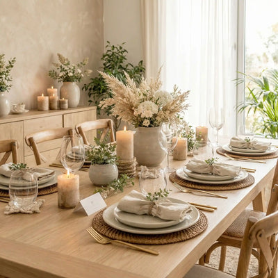 table accessoires cuisine minimaliste bohème MinimalisteLab