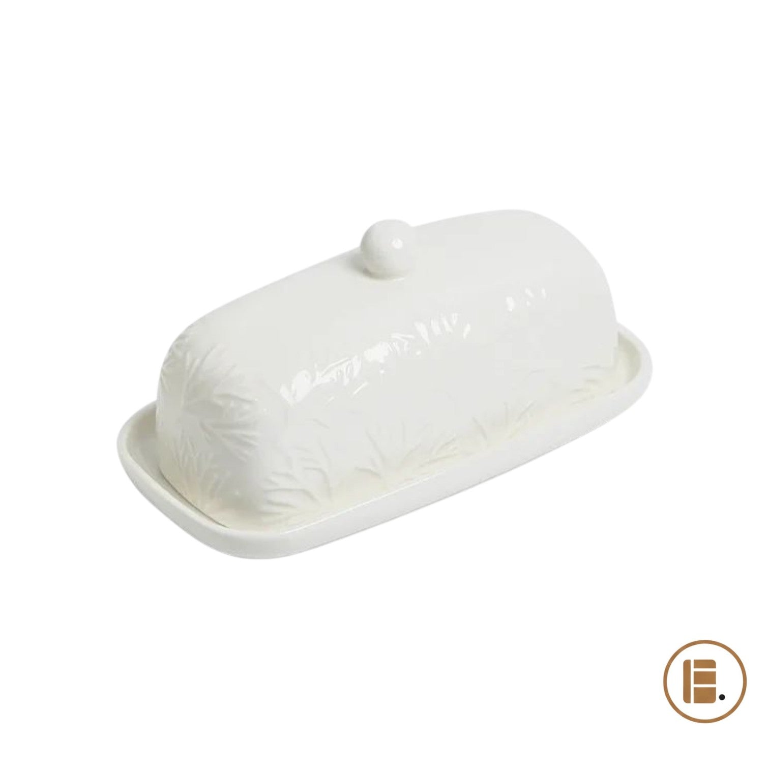 beurrier porcelaine élégant vue face MinimalisteLab
