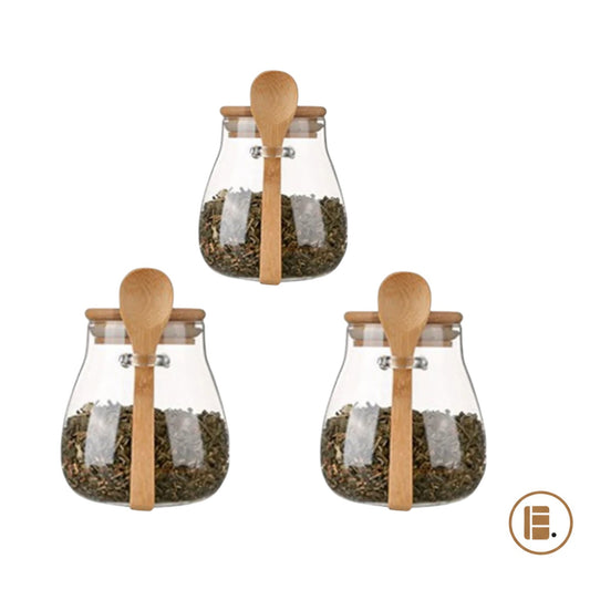 Boite de conservation alimentaire | Verre Bambou - Minimaliste Lab