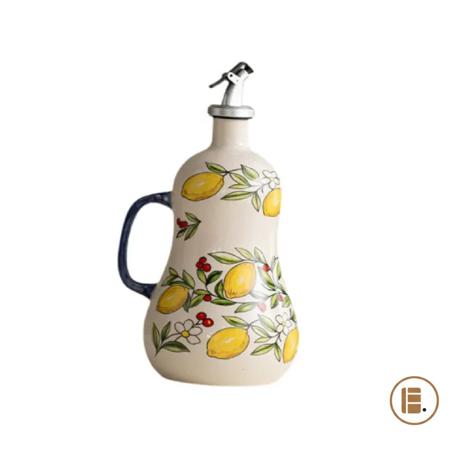 Bouteille pour huile | Céramique Artisanale Anti-Goutte