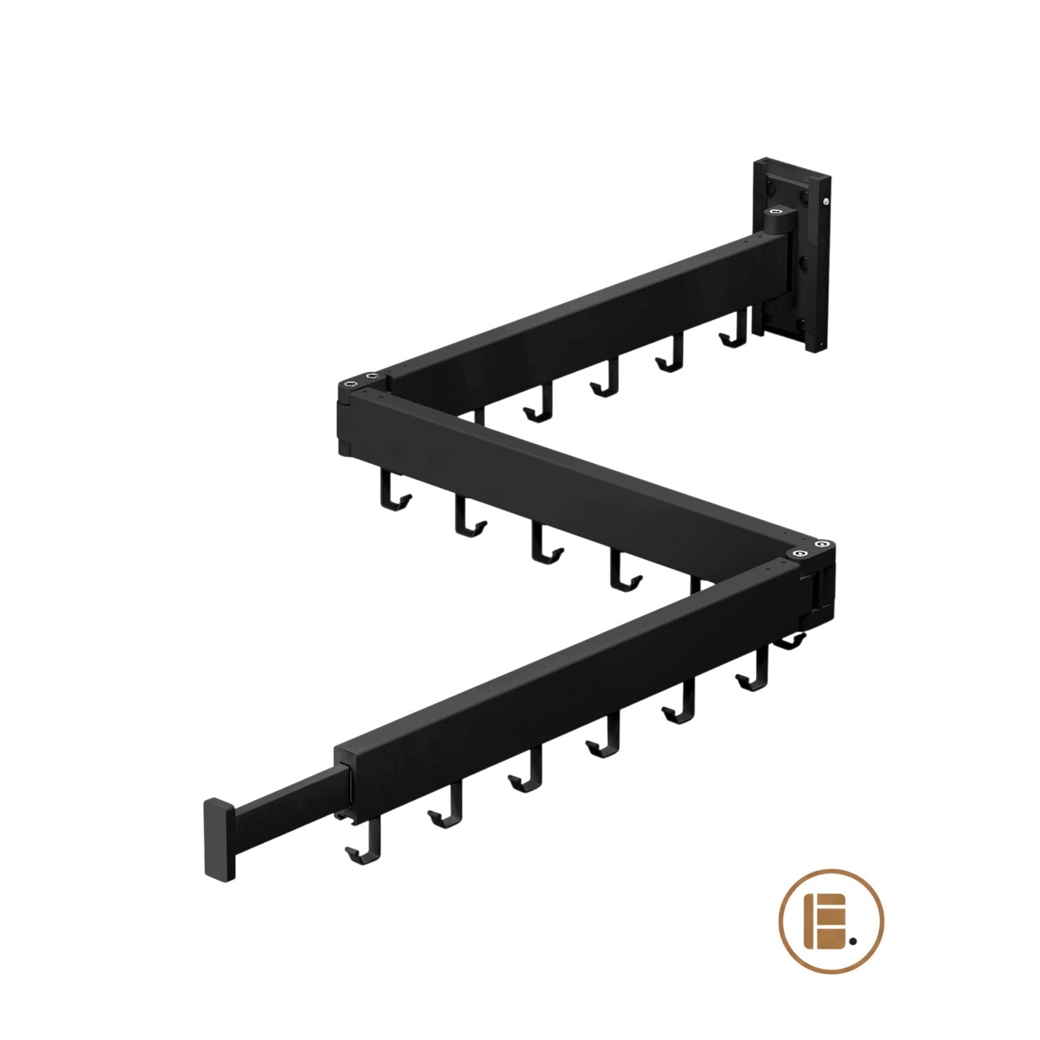 étendoir à linge extensible gain de place buanderie MinimalisteLab