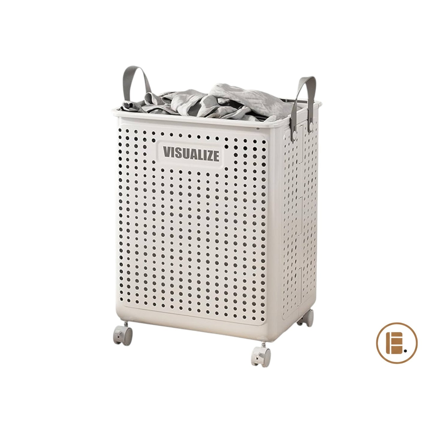 panier à linge pliable gain de place buanderie MinimalisteLab
