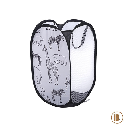 panier à linge pliable résistant tissu buanderie MinimalisteLab