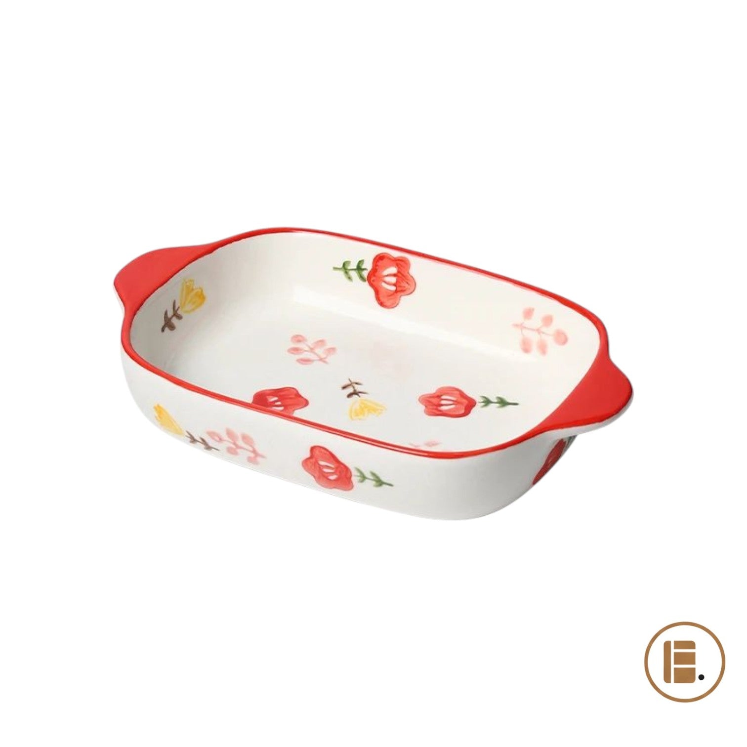 plat à four floral céramique principal cuisine MinimalisteLab