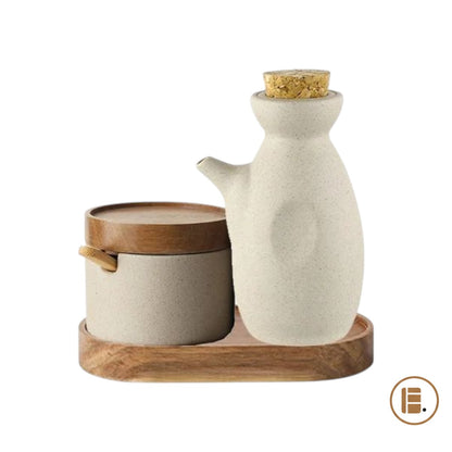 Pot à épices | Céramique et Bois