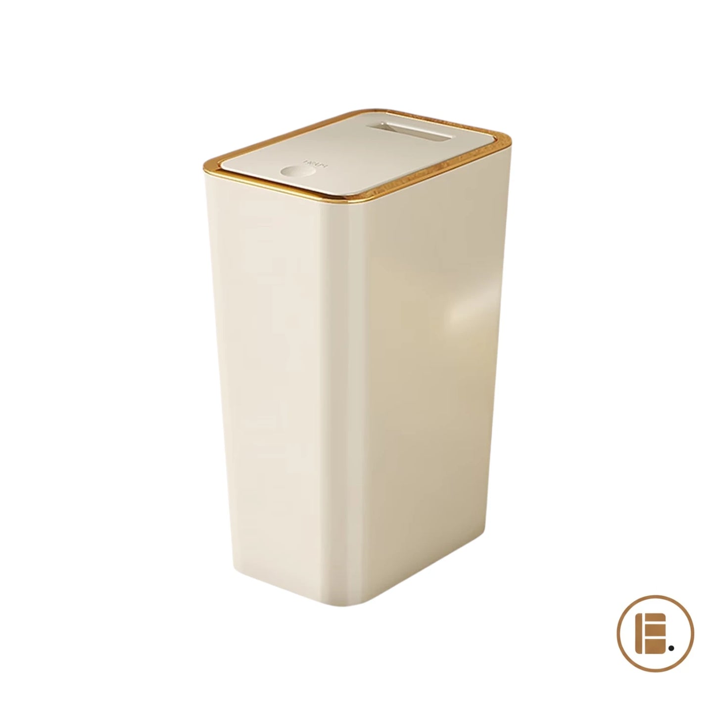 poubelle cuisine design ergonomique beige principale MinimalisteLab