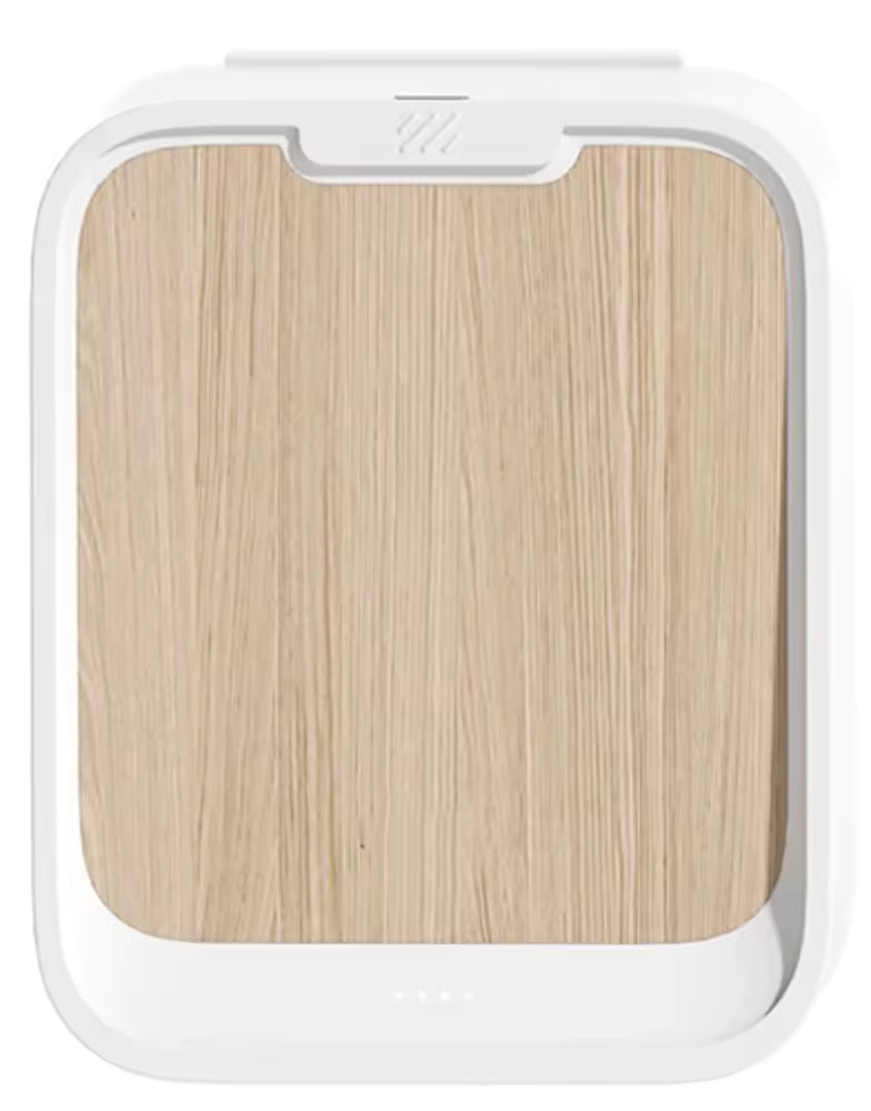poubelle murale bois clair MinimalisteLab