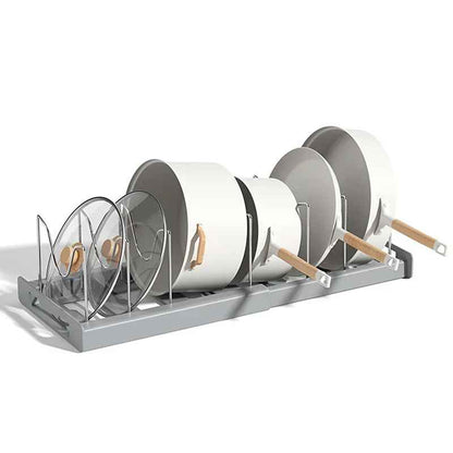 range couvercle gain de place gris cuisine MinimalisteLab