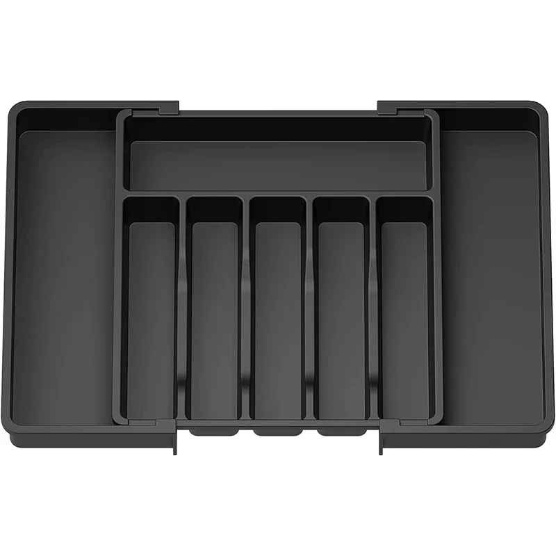 range couvert modulable élégant noir cuisine MinimalisteLab