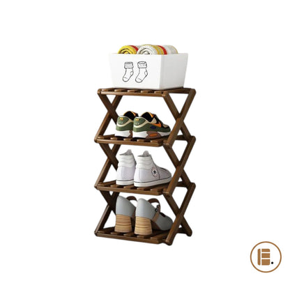 étagère chaussures 30 paires bois gain de place entrée MinimalisteLab