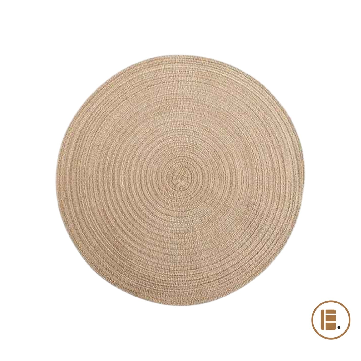 set de table rond élégance beige MinimalisteLab