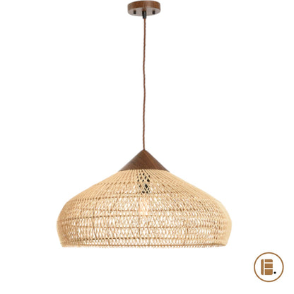 Suspension luminaire | Rotin Vintage