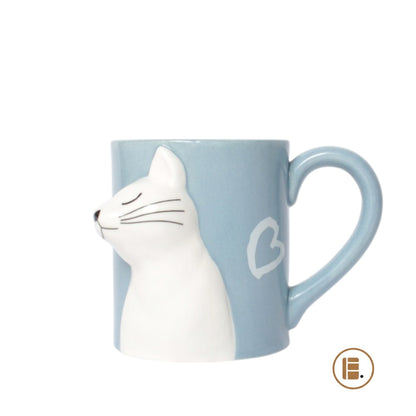 Tasse à café | Chat Couple Romantique - Minimaliste Lab