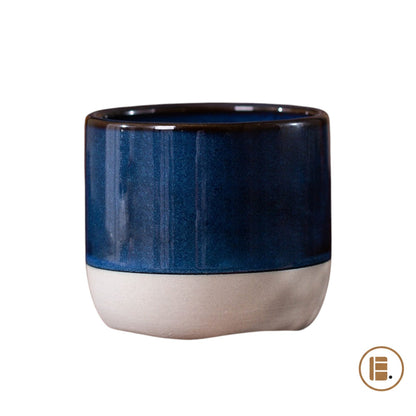 Tasse à café | Zen Japonaise | Bleu nuit & beige - Minimaliste Lab