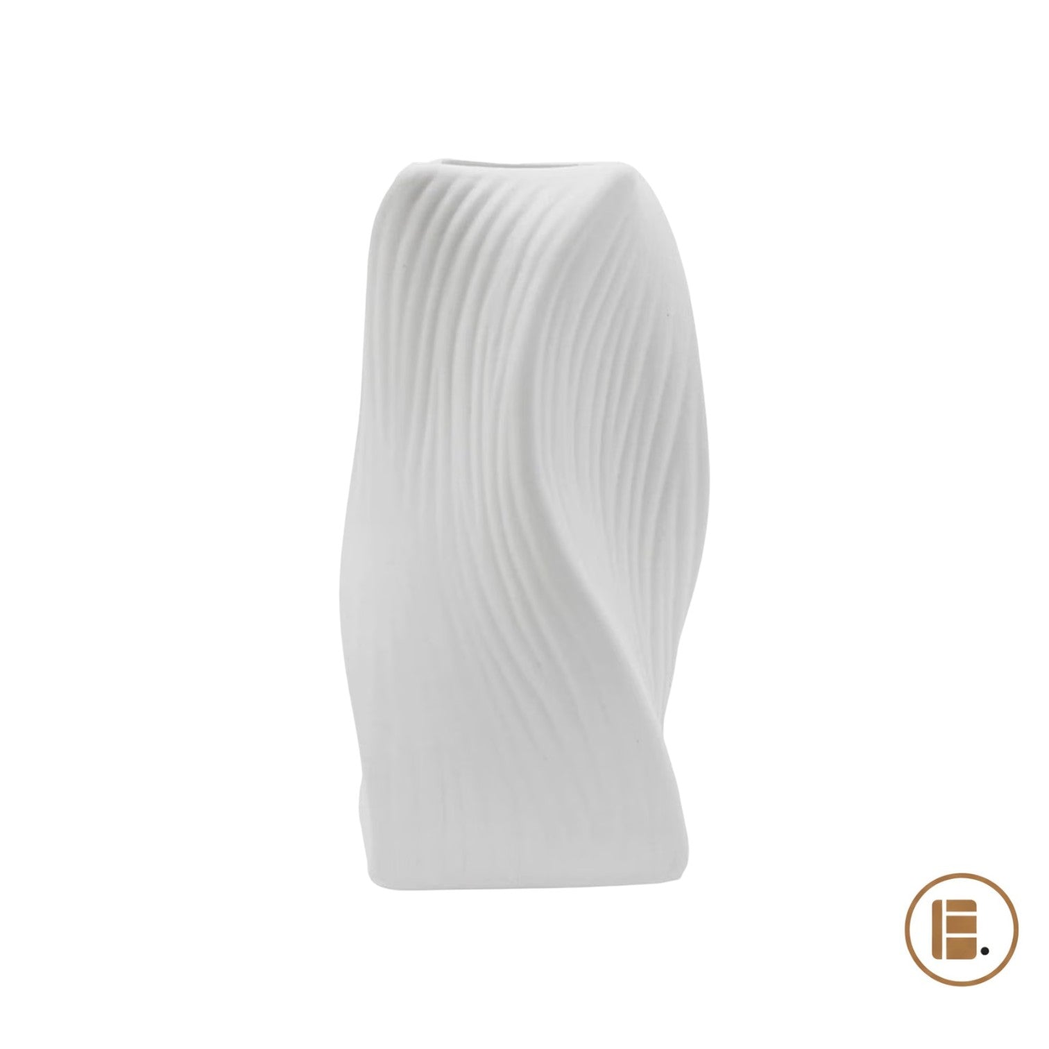 vase géométrique nervuré déco moderne salon MinimalisteLab