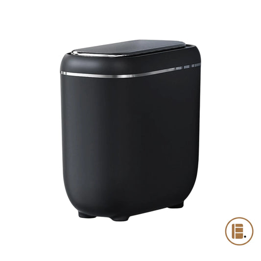 poubelle automatique sans contact noir principale MinimalisteLab