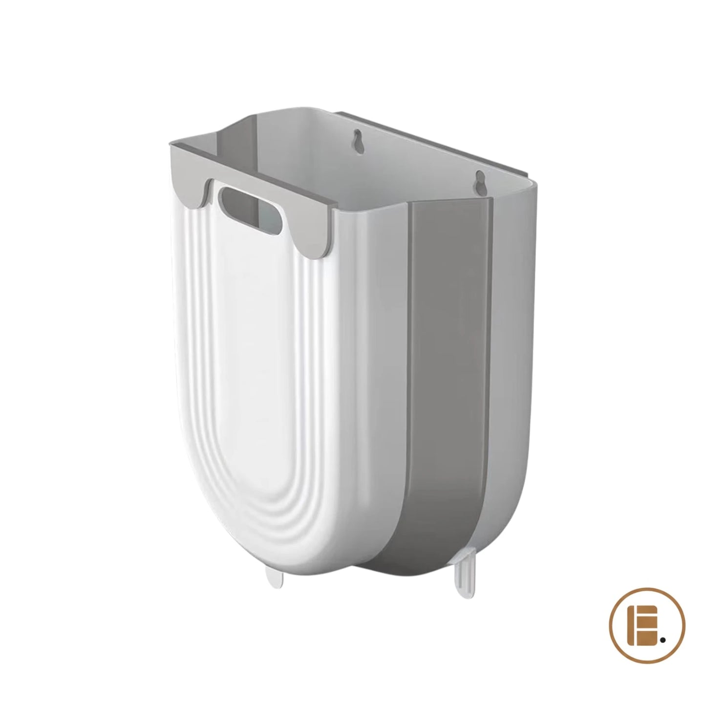 poubelle murale gain de place gris principale MinimalisteLab