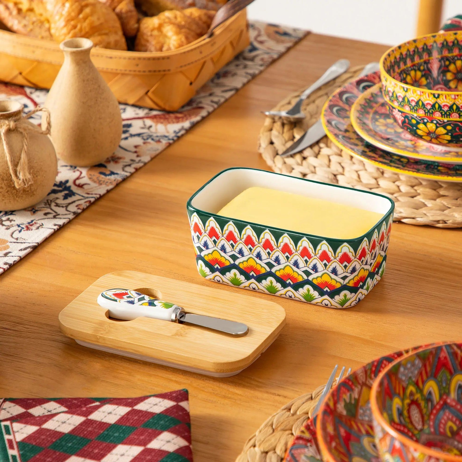 beurrier bohème porcelaine bambou ambiance MinimalisteLab