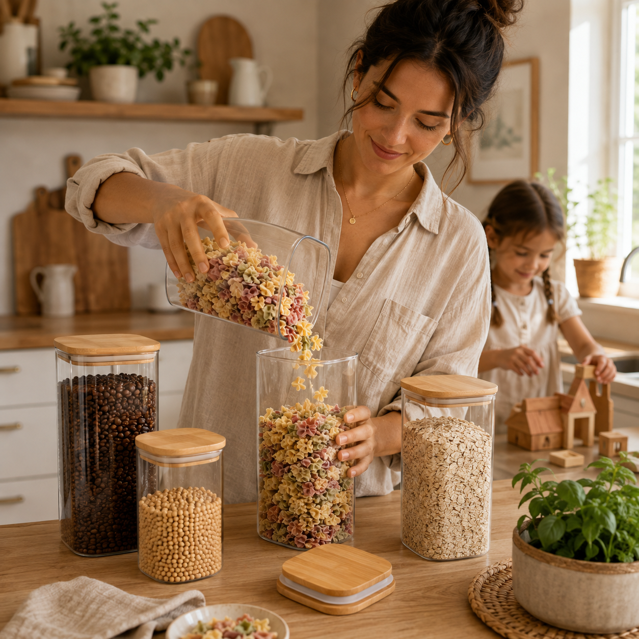 Boite de conservation alimentaire | Verre Bambou Hermétique
