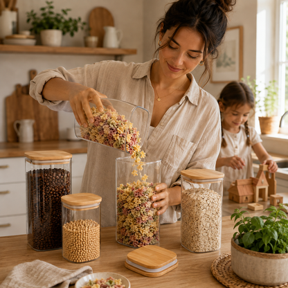 Boite de conservation alimentaire | Verre Bambou Hermétique