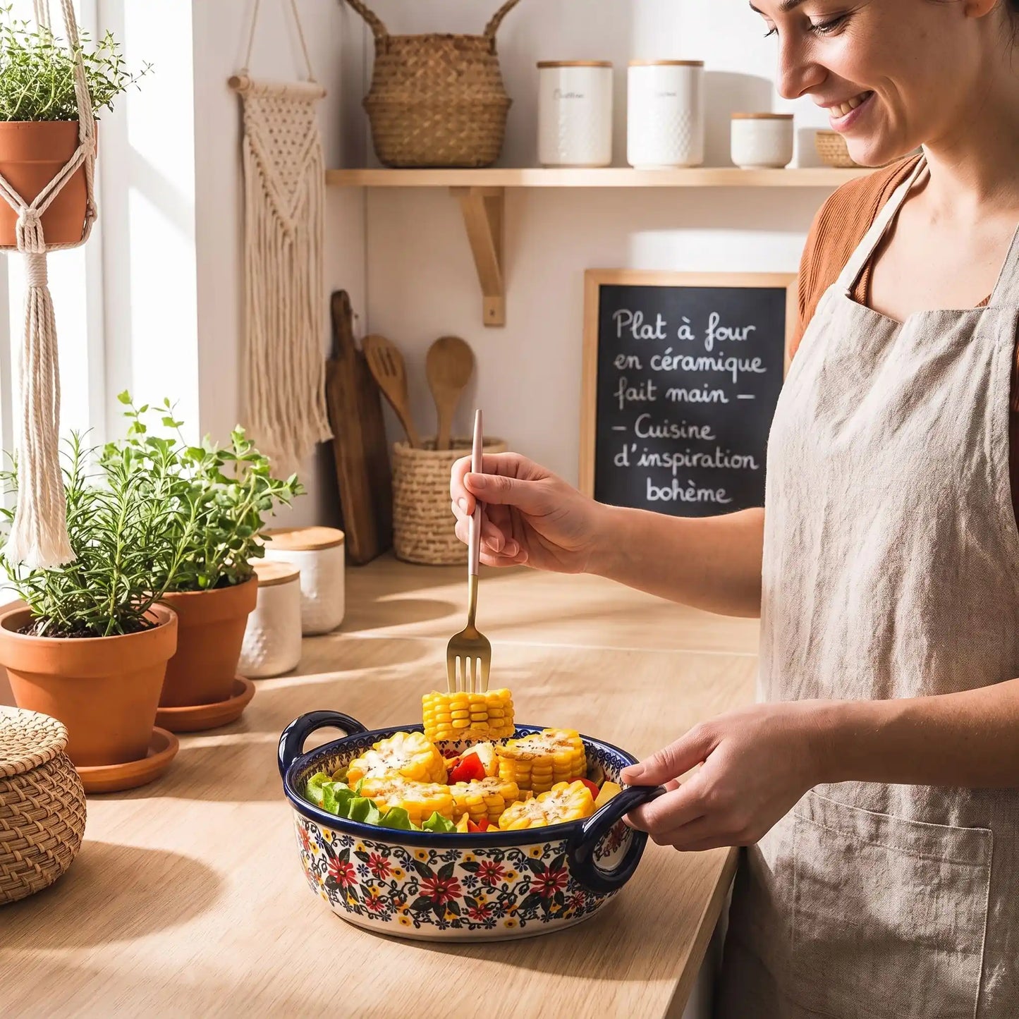 plat à four service élégant lifestyle table MinimalisteLab