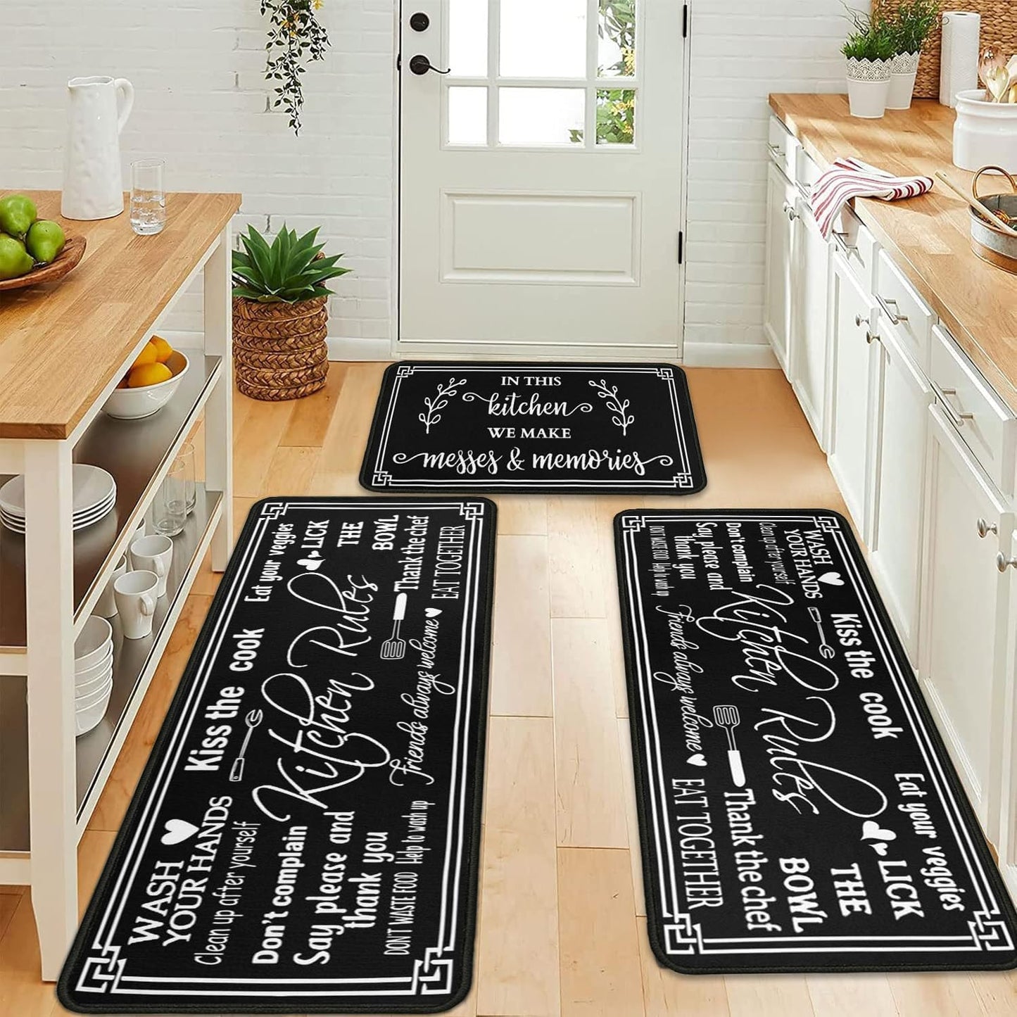 tapis cuisine antidérapant lavable vue ensemble MinimalisteLab