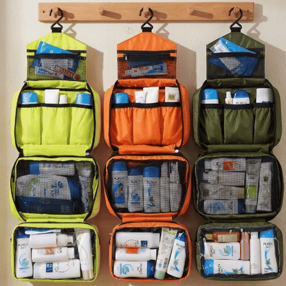trousse de toilette homme compact travel gif ouverture MinimalisteLab
