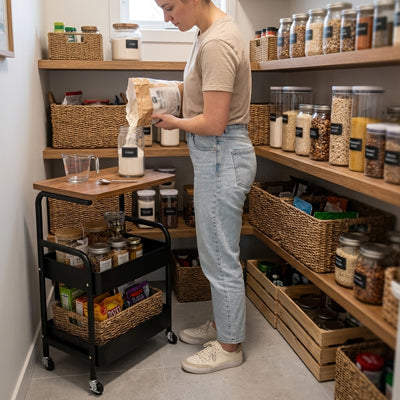 desserte roulettes cuisine dimensions hauteur