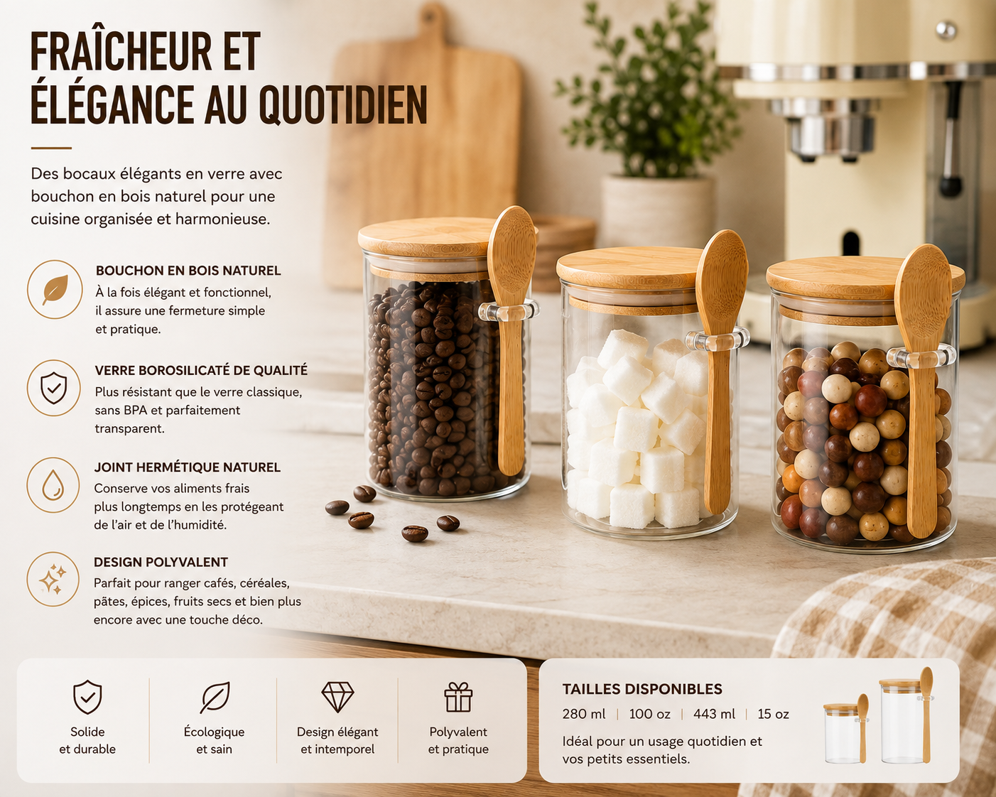 Boite de conservation alimentaire | Hermétique Verre